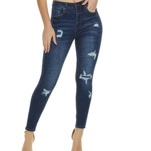 Wax Jean skinny distressed jeans